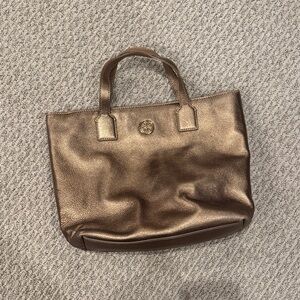 Tory Burch Metallic Tote Bag